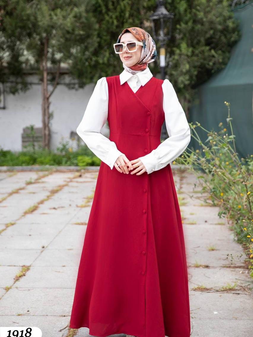 فستان لونين بقبة