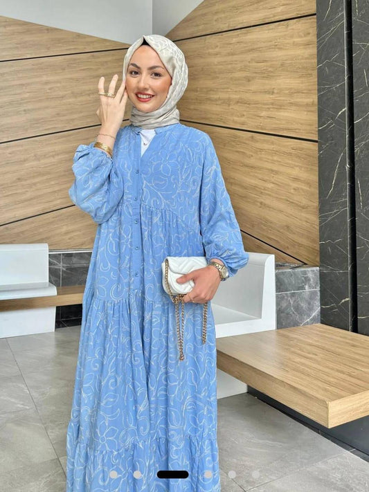 فستان نقشة خفيفة