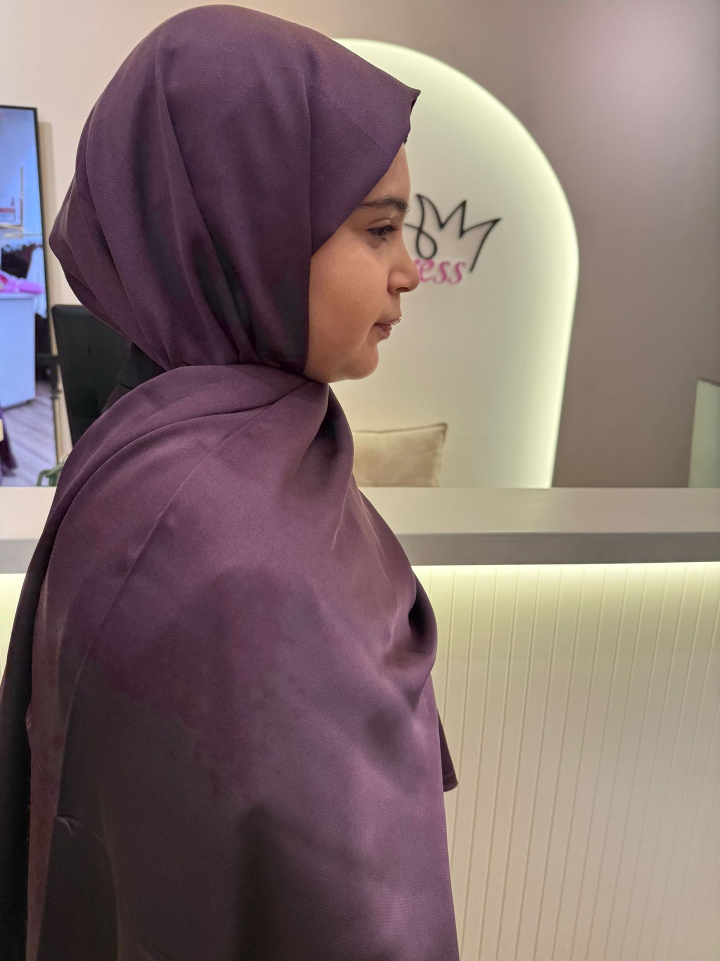 شال ستان بنفسجي