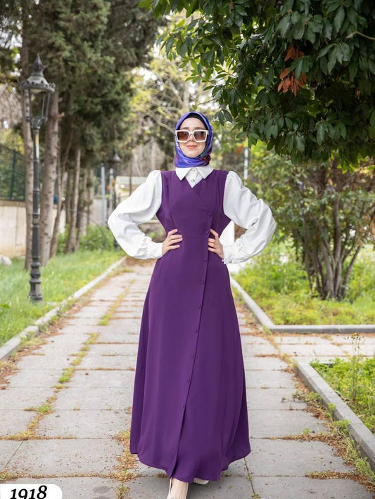 فستان لونين بقبة