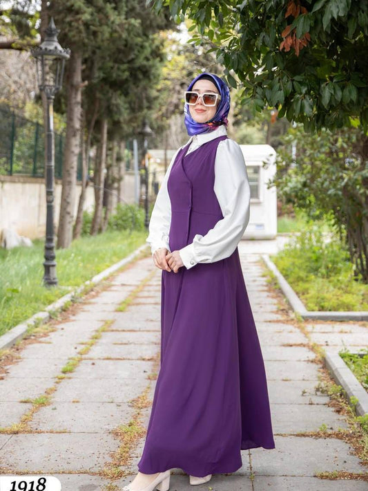 فستان لونين بقبة