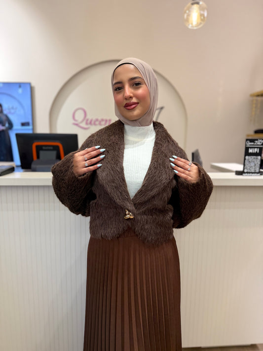 جاكيت فرو ناعم