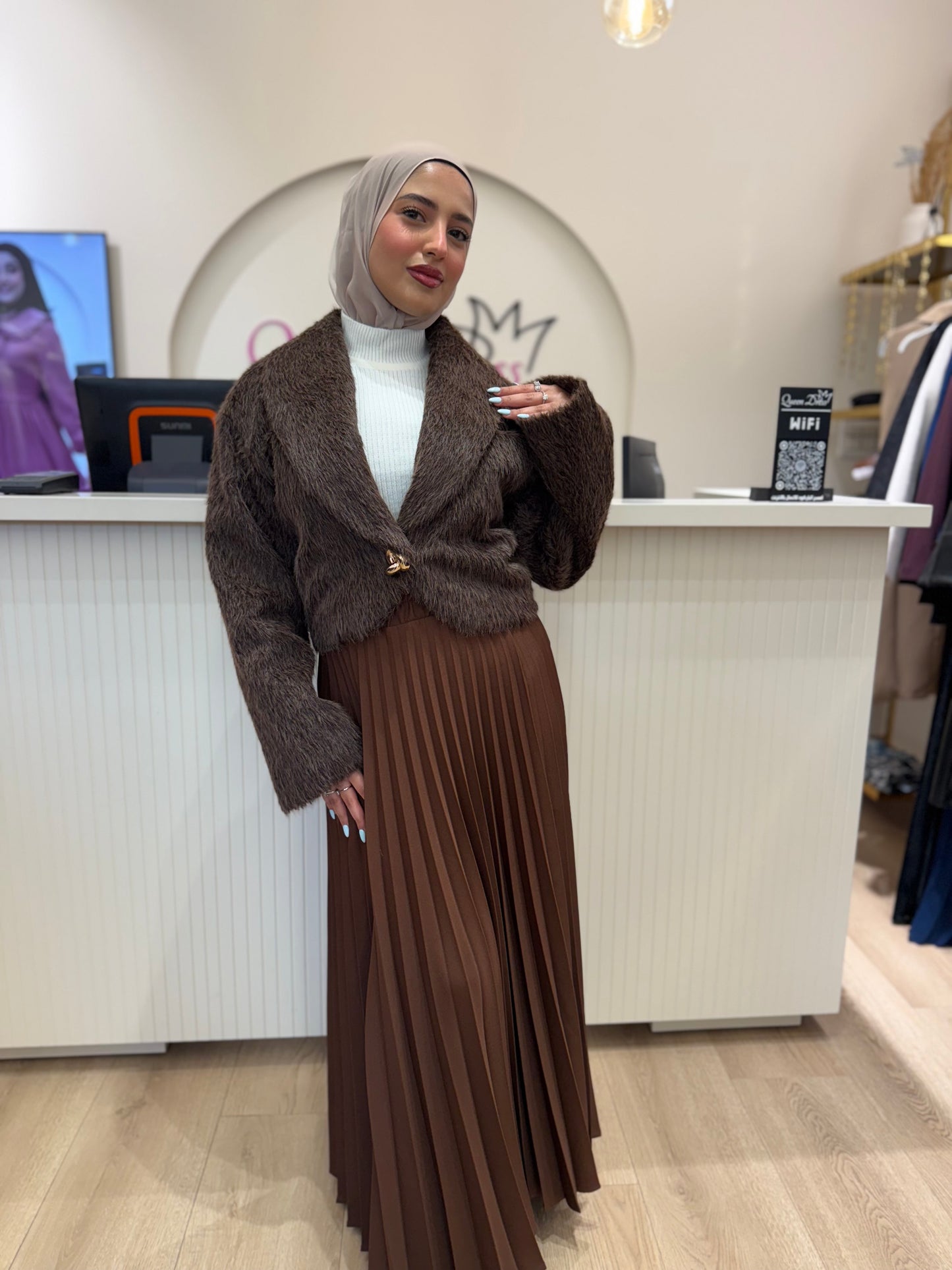 جاكيت فرو ناعم